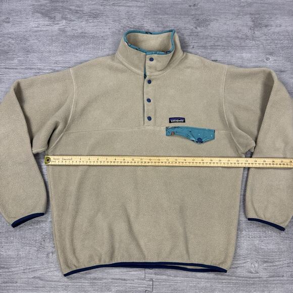 Men’s Sz Medium M Patagonia Synchilla Snap T Pullover Sweater Style 25580 ELKH - Picture 2 of 11